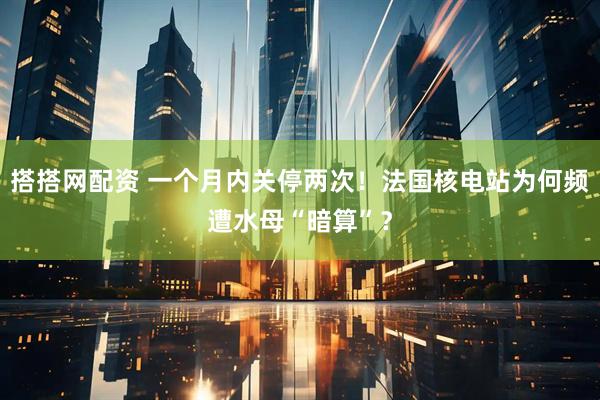 搭搭网配资 一个月内关停两次！法国核电站为何频遭水母“暗算”？